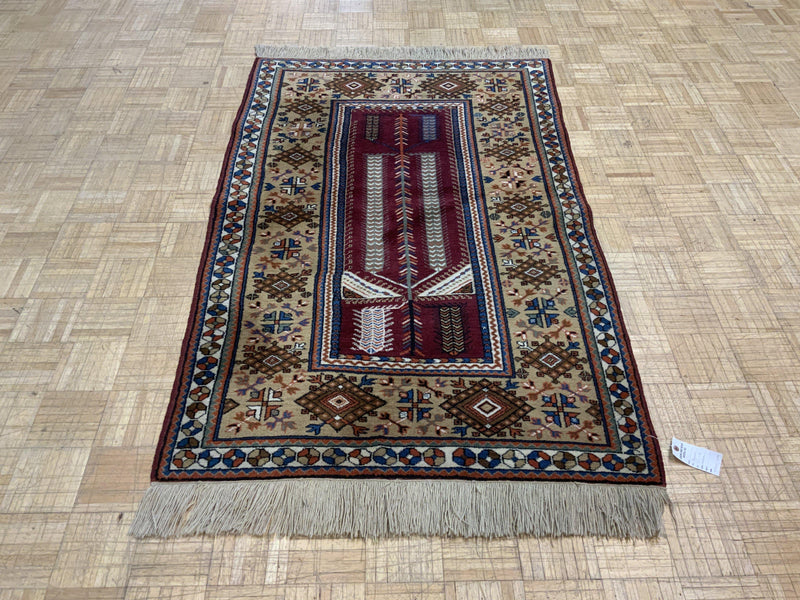 SEMI-ANTIQUE 4ft. x 6ft. TRADITIONAL KAZAK - David Tiftickjian & Sons