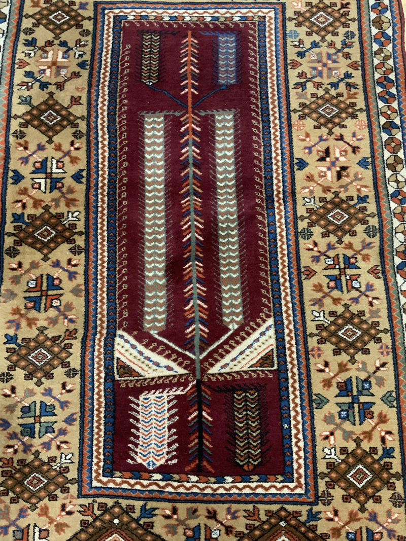 SEMI-ANTIQUE 4ft. x 6ft. TRADITIONAL KAZAK - David Tiftickjian & Sons