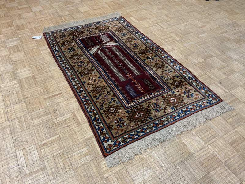 SEMI-ANTIQUE 4ft. x 6ft. TRADITIONAL KAZAK - David Tiftickjian & Sons