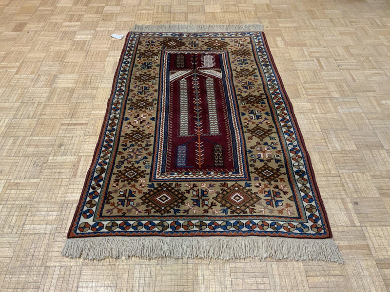 SEMI-ANTIQUE 4ft. x 6ft. TRADITIONAL KAZAK - David Tiftickjian & Sons