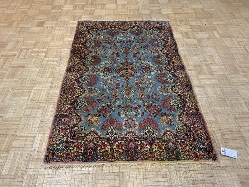 SEMI-ANTIQUE 4ft. x 6ft. TRADITIONAL KERMAN - David Tiftickjian & Sons