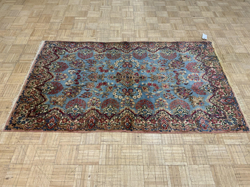 SEMI-ANTIQUE 4ft. x 6ft. TRADITIONAL KERMAN - David Tiftickjian & Sons