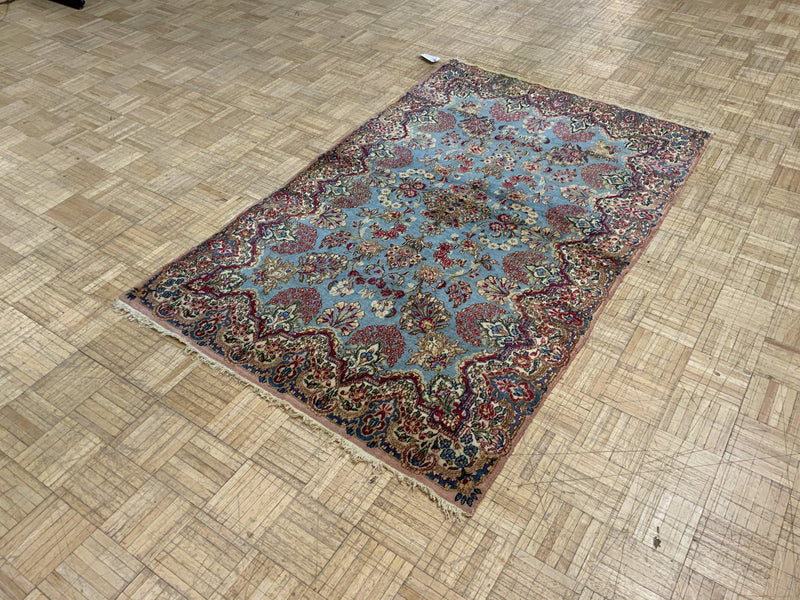 SEMI-ANTIQUE 4ft. x 6ft. TRADITIONAL KERMAN - David Tiftickjian & Sons