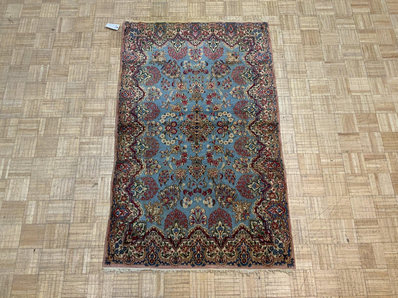 SEMI-ANTIQUE 4ft. x 6ft. TRADITIONAL KERMAN - David Tiftickjian & Sons