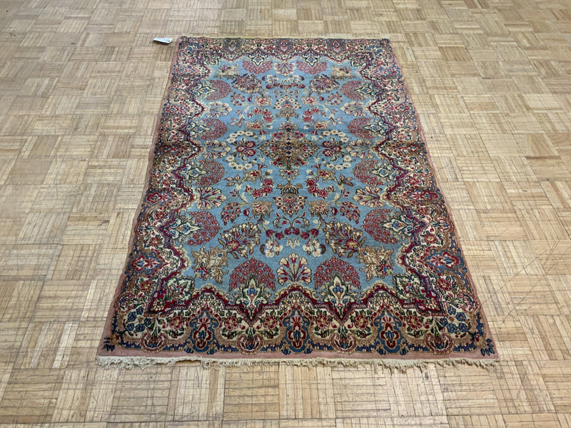 SEMI-ANTIQUE 4ft. x 6ft. TRADITIONAL KERMAN - David Tiftickjian & Sons