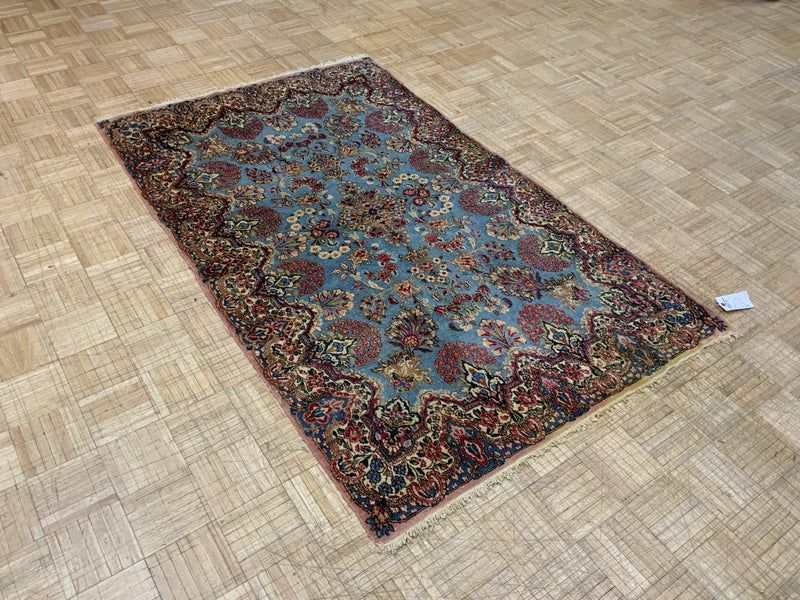SEMI-ANTIQUE 4ft. x 6ft. TRADITIONAL KERMAN - David Tiftickjian & Sons