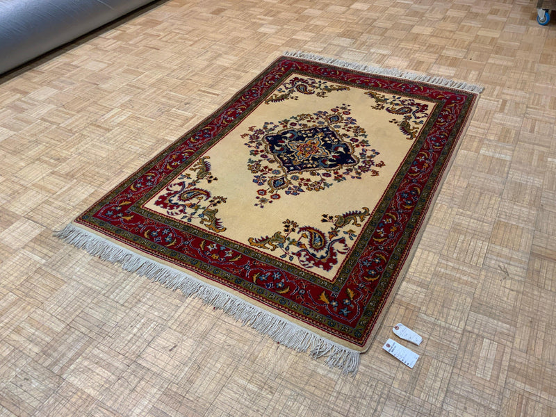 SEMI-ANTIQUE 4ft. x 6ft. TRADITIONAL QUOM - David Tiftickjian & Sons