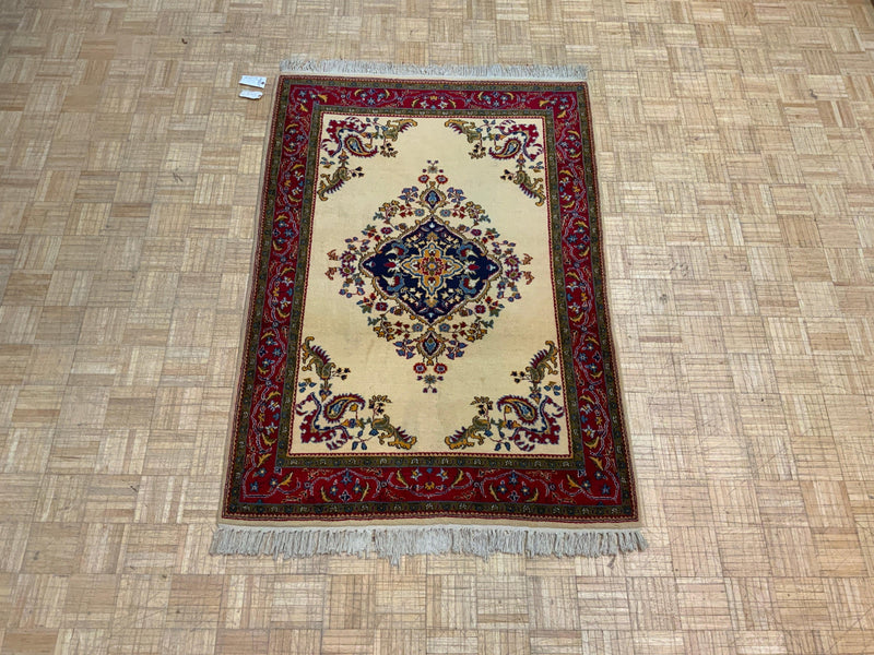 SEMI-ANTIQUE 4ft. x 6ft. TRADITIONAL QUOM - David Tiftickjian & Sons