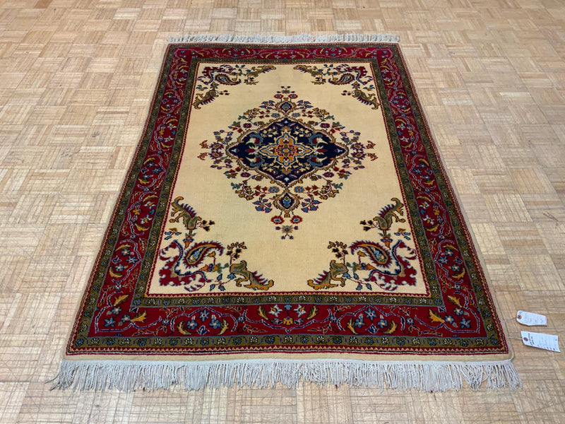 SEMI-ANTIQUE 4ft. x 6ft. TRADITIONAL QUOM - David Tiftickjian & Sons
