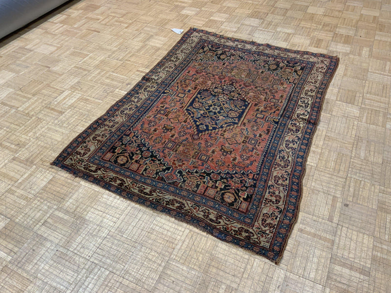 SEMI-ANTIQUE 4ft. x 6ft. TRANSITIONAL BIDJAR - David Tiftickjian & Sons