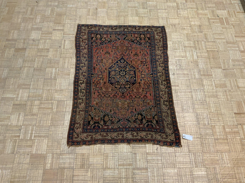 SEMI-ANTIQUE 4ft. x 6ft. TRANSITIONAL BIDJAR - David Tiftickjian & Sons