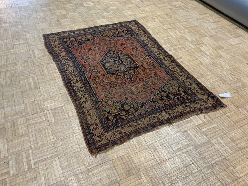 SEMI-ANTIQUE 4ft. x 6ft. TRANSITIONAL BIDJAR - David Tiftickjian & Sons