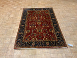 SEMI-ANTIQUE 4ft. x 6ft. TRANSITIONAL SAROUK - David Tiftickjian & Sons