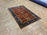 SEMI-ANTIQUE 4ft. x 6ft. TRANSITIONAL SAROUK - David Tiftickjian & Sons