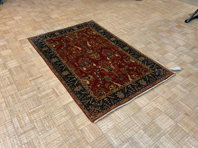 SEMI-ANTIQUE 4ft. x 6ft. TRANSITIONAL SAROUK - David Tiftickjian & Sons