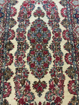 SEMI-ANTIQUE 4ft. x 7ft. FLORAL KERMAN - David Tiftickjian & Sons