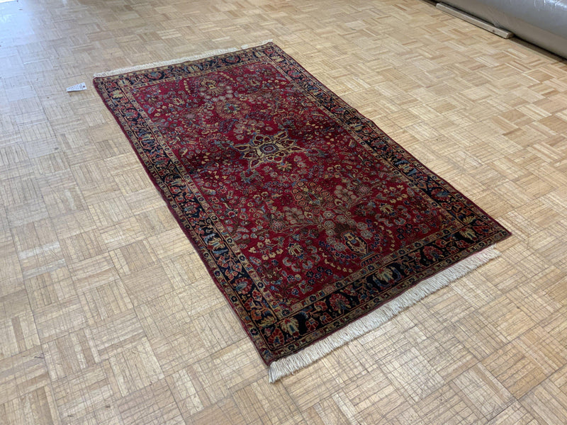 SEMI-ANTIQUE 4ft. x 7ft. TRADITIONAL SAROUK - David Tiftickjian & Sons