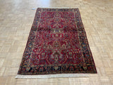 SEMI-ANTIQUE 4ft. x 7ft. TRADITIONAL SAROUK - David Tiftickjian & Sons