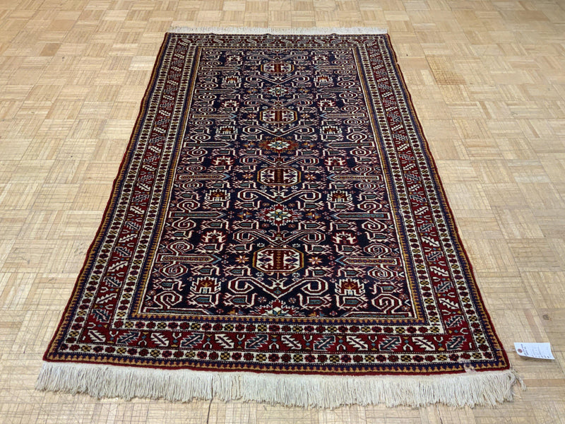 SEMI-ANTIQUE 4ft. x 7ft. TRANSITIONAL KAZAK - David Tiftickjian & Sons