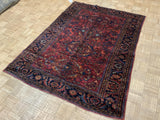 SEMI-ANTIQUE 5ft. x 7ft. TRADITIONAL LILIHAN - David Tiftickjian & Sons