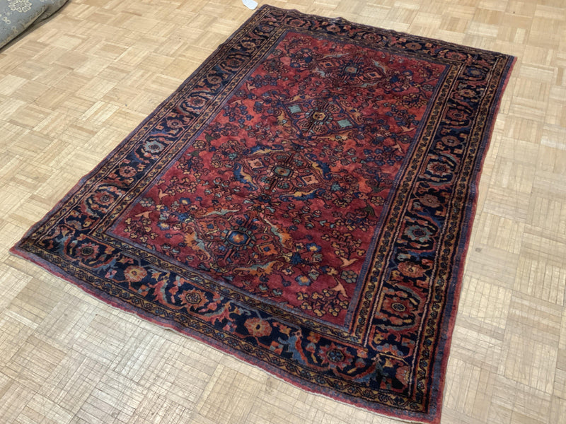 SEMI-ANTIQUE 5ft. x 7ft. TRADITIONAL LILIHAN - David Tiftickjian & Sons