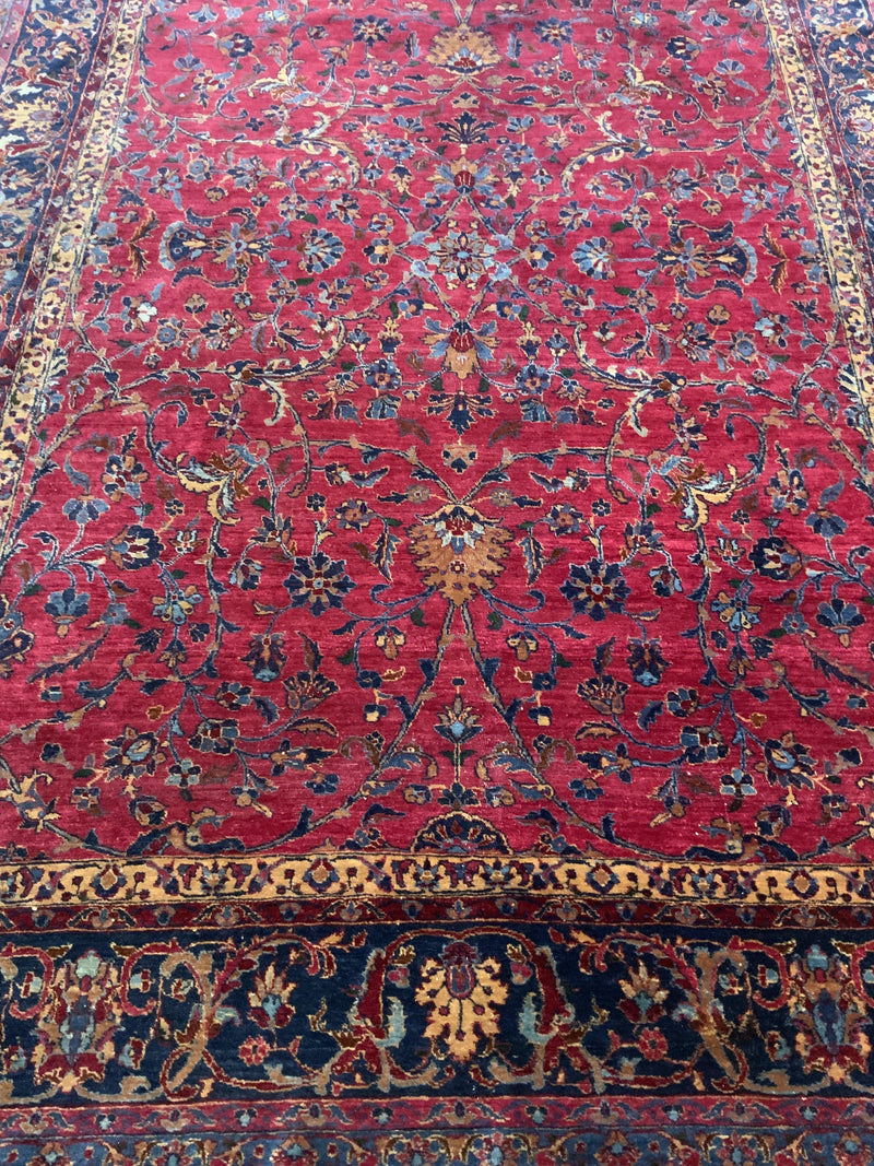 SEMI-ANTIQUE 7ft. x 11ft. TRADITIONAL SAROUK - David Tiftickjian & Sons