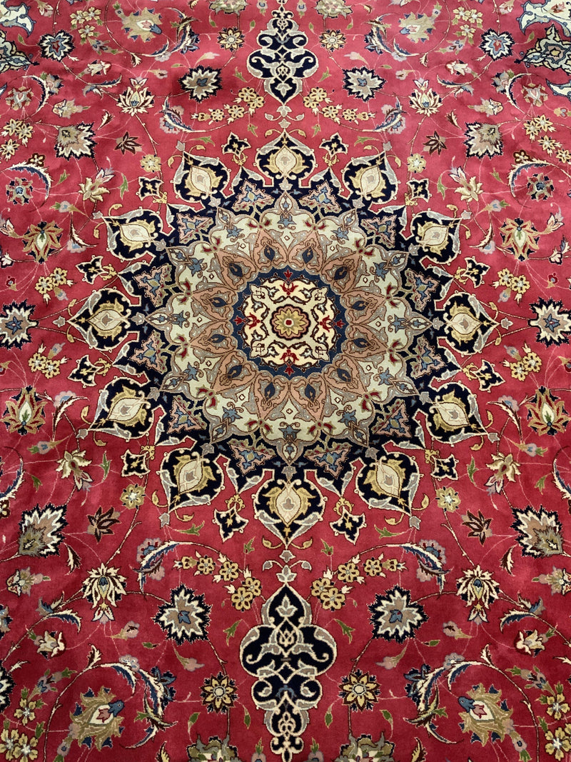 SEMI-ANTIQUE 8ft. x 12ft. TRADITIONAL TABRIZ - David Tiftickjian & Sons