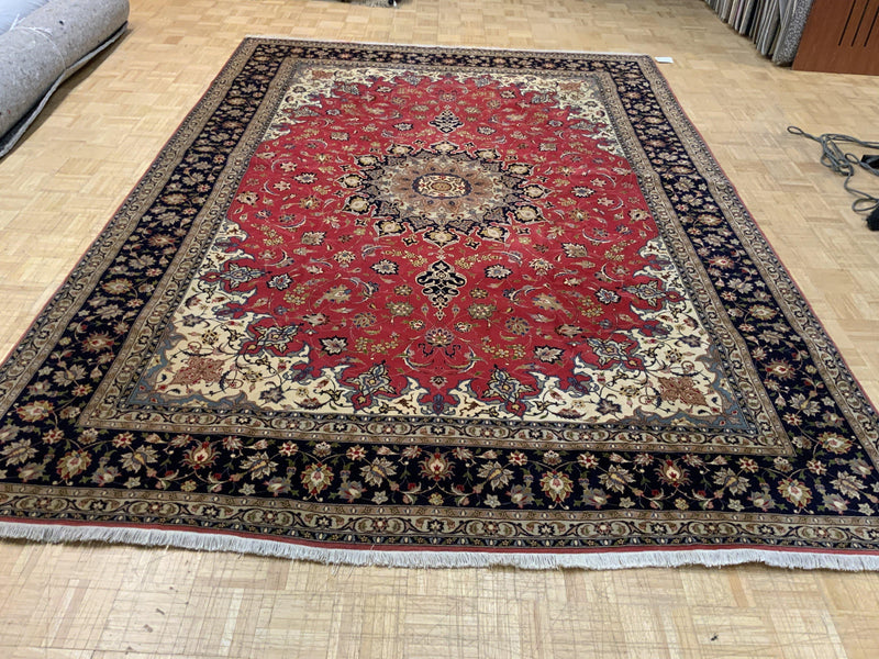SEMI-ANTIQUE 8ft. x 12ft. TRADITIONAL TABRIZ - David Tiftickjian & Sons