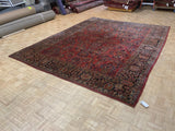 SEMI-ANTIQUE 9ft. x 12ft. TRADITIONAL SAROUK - David Tiftickjian & Sons