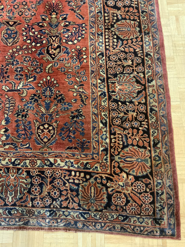 SEMI-ANTIQUE 9ft. x 12ft. TRADITIONAL SAROUK - David Tiftickjian & Sons