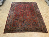 SEMI-ANTIQUE 9ft. x 12ft. TRADITIONAL SAROUK - David Tiftickjian & Sons