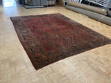 SEMI-ANTIQUE 9ft. x 12ft. TRADITIONAL SAROUK - David Tiftickjian & Sons