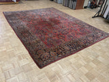 SEMI-ANTIQUE 9ft. x 12ft. TRADITIONAL SAROUK - David Tiftickjian & Sons