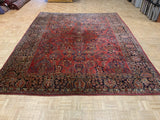 SEMI-ANTIQUE 9ft. x 12ft. TRADITIONAL SAROUK - David Tiftickjian & Sons