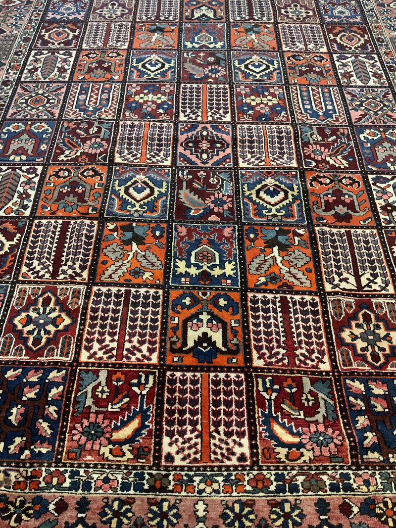 SEMI-ANTIQUE 9ft. x 13ft. TRANSITIONAL BAKHTIARI - David Tiftickjian & Sons