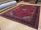 VINTAGE 10ft. x 13ft. TRADITIONAL KASHAN - David Tiftickjian & Sons