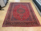 VINTAGE 10ft. x 14ft. TRADITIONAL MASHAD - David Tiftickjian & Sons