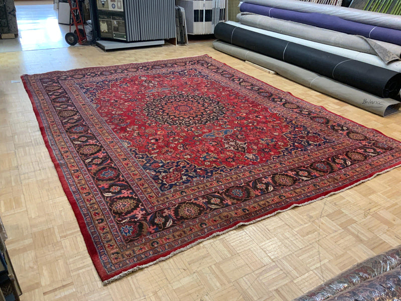 VINTAGE 10ft. x 14ft. TRADITIONAL MASHAD - David Tiftickjian & Sons