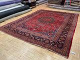 VINTAGE 10ft. x 14ft. TRADITIONAL MASHAD - David Tiftickjian & Sons