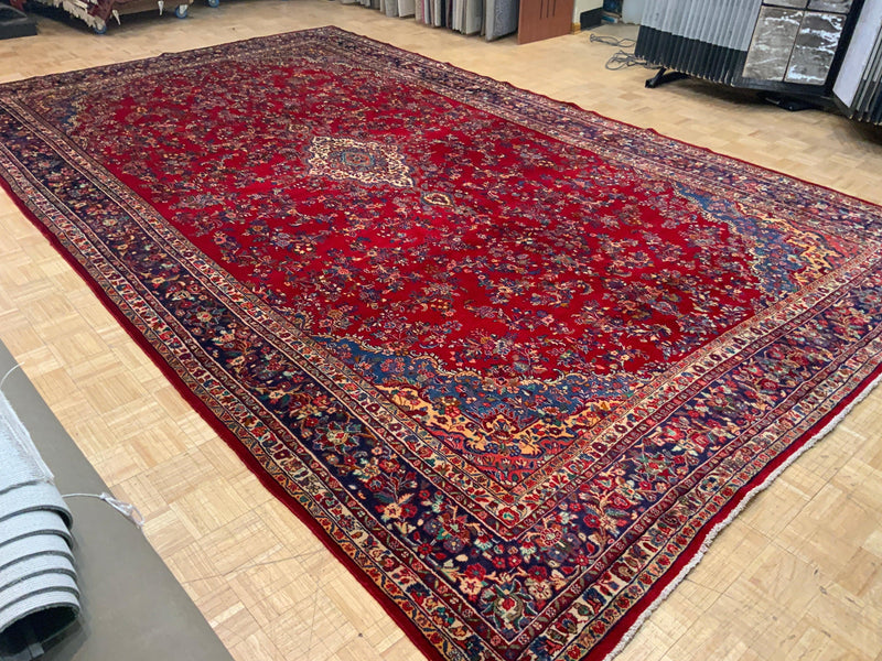 VINTAGE 10ft. x 17ft. TRADITIONAL HAMADAN - David Tiftickjian & Sons