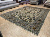 VINTAGE 11ft. x 14ft. TRADITIONAL KASHAN - David Tiftickjian & Sons