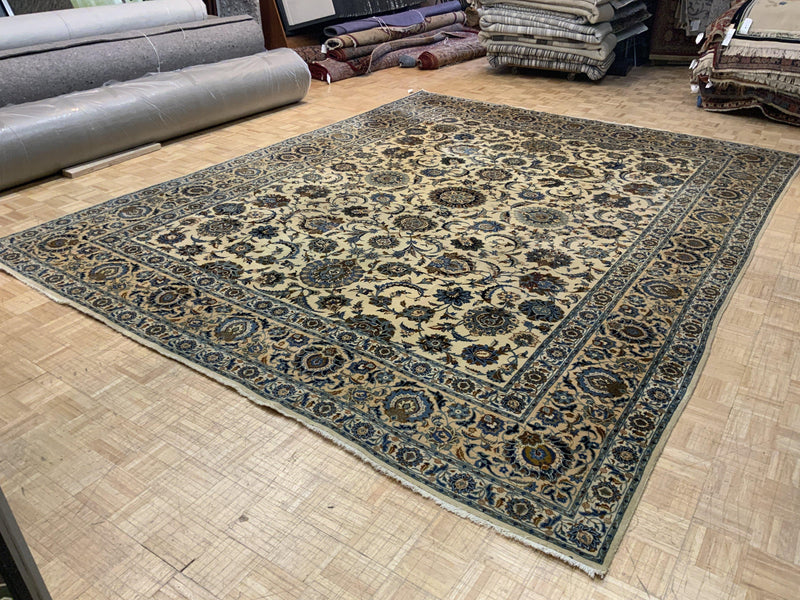 VINTAGE 11ft. x 14ft. TRADITIONAL KASHAN - David Tiftickjian & Sons