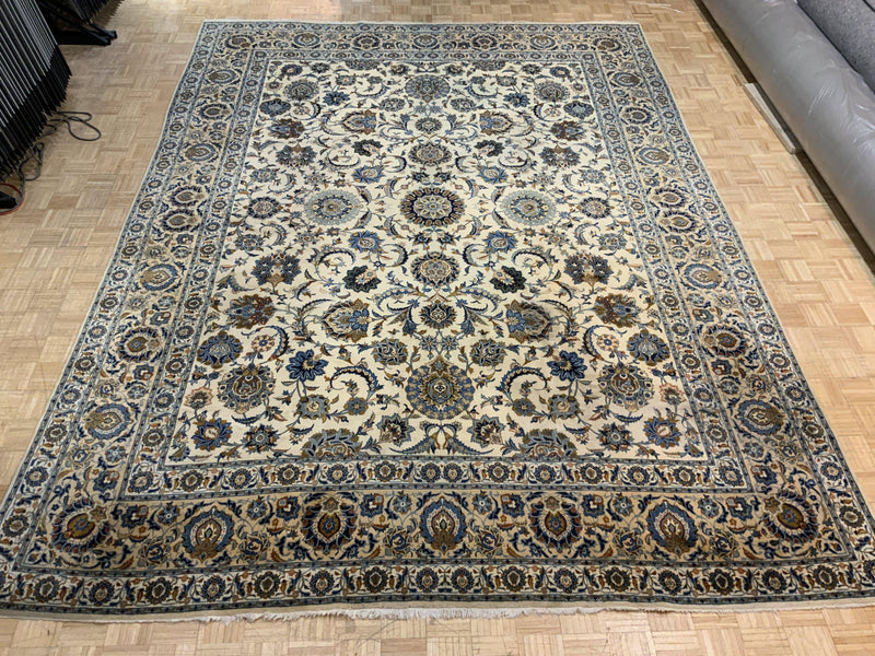 VINTAGE 11ft. x 14ft. TRADITIONAL KASHAN - David Tiftickjian & Sons
