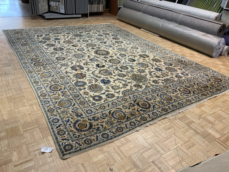 VINTAGE 11ft. x 14ft. TRADITIONAL KASHAN - David Tiftickjian & Sons