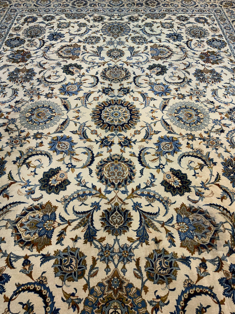 VINTAGE 11ft. x 14ft. TRADITIONAL KASHAN - David Tiftickjian & Sons