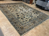 VINTAGE 11ft. x 14ft. TRADITIONAL KASHAN - David Tiftickjian & Sons