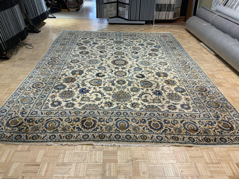 VINTAGE 11ft. x 14ft. TRADITIONAL KASHAN - David Tiftickjian & Sons