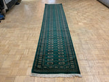 VINTAGE 2ft. x 12ft. GEOMETRIC BOKARA - David Tiftickjian & Sons