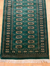 VINTAGE 2ft. x 12ft. GEOMETRIC BOKARA - David Tiftickjian & Sons