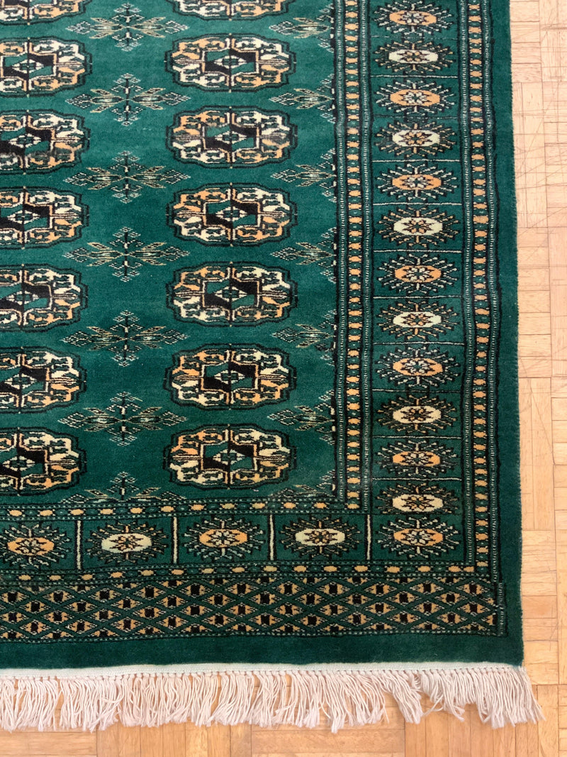 VINTAGE 2ft. x 12ft. GEOMETRIC BOKARA - David Tiftickjian & Sons
